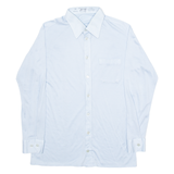 LIBERO Mens Plain Shirt Blue Long Sleeve S