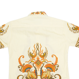 Mens Shirt Yellow Crazy Pattern S