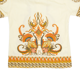 Mens Shirt Yellow Crazy Pattern S