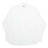 MARK THOMBARD Mens Plain Shirt White Long Sleeve L