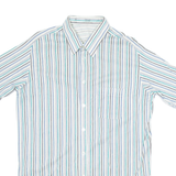 LIBERO Mens Shirt White Striped M