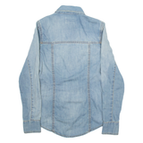 DIESEL Womens Denim Shirt Blue Long Sleeve XXS