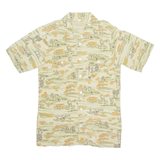 Mens Shirt Brown Crazy Pattern M