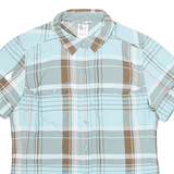 THE NORTH FACE Womens Shirt Blue Nylon Check L