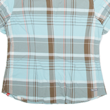 THE NORTH FACE Womens Shirt Blue Nylon Check L