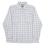THE NORTH FACE Mens Shirt White Check Long Sleeve S