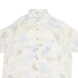 BATIK BAY Mens Shirt Beige Crazy Pattern XL