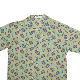 KENG Mens Shirt Green Paisley XL