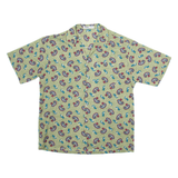 KENG Mens Shirt Green Paisley XL