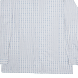 Mens Shirt Grey Striped Long Sleeve M