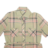 ECKERT Belt Womens Shirt Green Check M