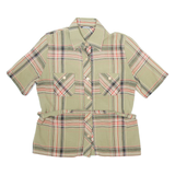 ECKERT Belt Womens Shirt Green Check M