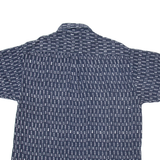 ROB CAMICIE Mens Shirt Blue Geometric XL