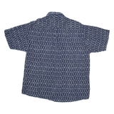 ROB CAMICIE Mens Shirt Blue Geometric XL