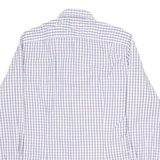 TOMMY HILFIGER Fitted Mens Shirt White Check Long Sleeve M