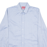 HUGO BOSS Slim Fit Mens Plain Shirt Blue Long Sleeve M