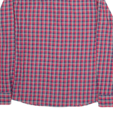 TOMMY HILFIGER Mens Shirt Red Check Long Sleeve S