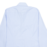 BOSS Slim Fit Mens Shirt Blue Check Long Sleeve M