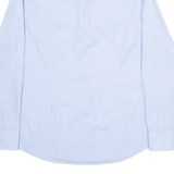 BOSS Slim Fit Mens Shirt Blue Check Long Sleeve M