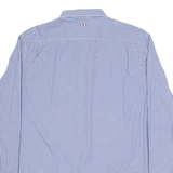 NAPAPIJRI Mens Shirt Blue Check Long Sleeve M