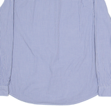 NAPAPIJRI Mens Shirt Blue Check Long Sleeve M