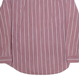 GAP Mens Shirt Maroon Striped Long Sleeve M
