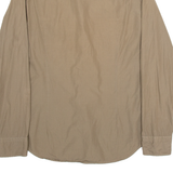 BOSS Mens Plain Shirt Brown Long Sleeve L