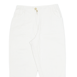 Womens Pedal Pushers Shorts Cream Slim S W28