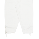 Womens Pedal Pushers Shorts Cream Slim S W28