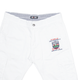 TOP STAR Unive & Pisity Mens Cargo Shorts White L W36