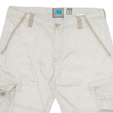 URBAN SURFACE Mens Cargo Shorts Grey M W34