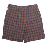 MCGREGOR Mens Chino Shorts Black Relaxed Check M W34