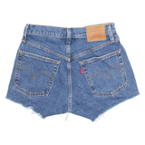 LEVI'S Big E 501 Womens Denim Shorts Blue S W24