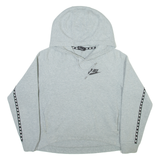 NIKE Cropped Womens Grey Hoodie S