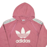ADIDAS Womens Pink Hoodie UK 8
