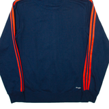ADIDAS Mens Blue Hoodie Full Zip S