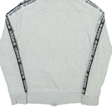 ADIDAS Womens Grey Hoodie Full Zip UK 6