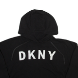 DKNY Cropped Womens Black Hoodie M