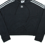 ADIDAS Womens Black Hoodie UK 8