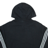 ADIDAS Womens Black Hoodie UK 8