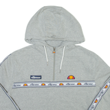 ELLESSE Cropped Womens Grey Hoodie UK 10