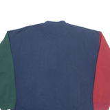 BUGLE BOY Mens Sweatshirt Blue Button Neck XL