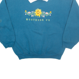 HABITAT Montrose Colorado Womens Sweatshirt Blue Collared 90s USA L