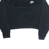 NIKE Cropped Womens Sweatshirt Black XS