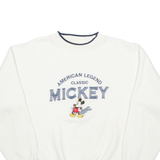 MICKEY & CO Mickey Mouse Womens Sweatshirt Cream L