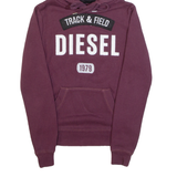 DIESEL TRACK&FIELD Womens Maroon Hoodie XS
