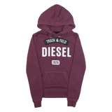 DIESEL TRACK&FIELD Womens Maroon Hoodie XS