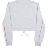 FILA Cropped Womens Grey Hoodie UK 10