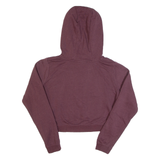 NIKE Cropped Womens Maroon Hoodie S