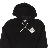 FILA Cropped Womens Black Hoodie M